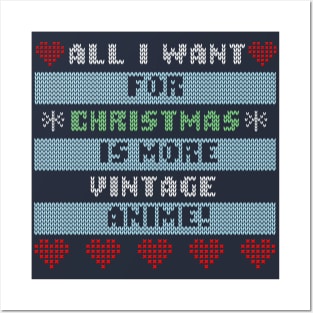 Vintage Anime Christmas Sweater Posters and Art